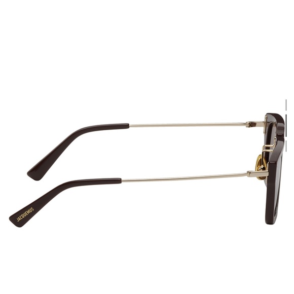 JACQUEMUS Brown Le Papier 'Les Lunettes Soli' Sunglasses - Picture 4 of 5